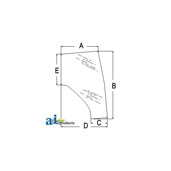 Glass, Door (LH) 65.5" x46.25" x4"
